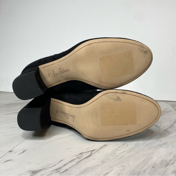 Sam Edelman Caprice Black Suede Knee High Boot 8 1/2 M - Picture 15 of 16